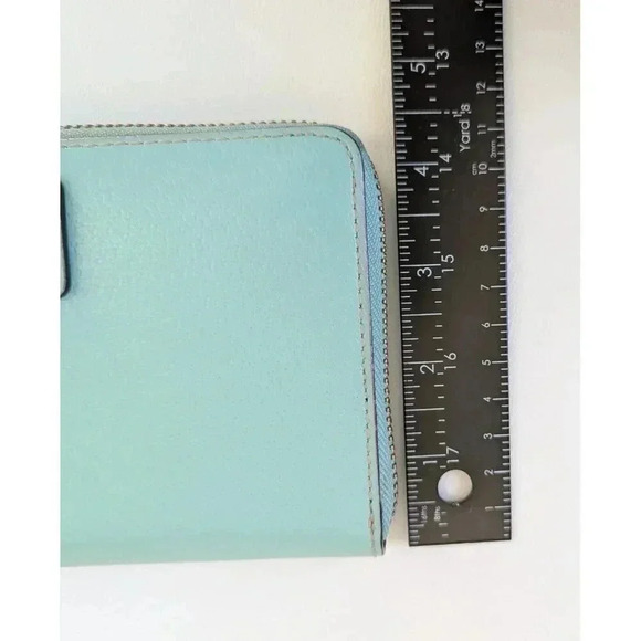 Kate Spade Grove Street Zip Around Continental Wallet Wristlet Seafoam Green - Picture 6 of 7